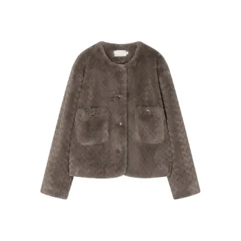 IHIMI Velvet feel Coat Women's Gray Brown