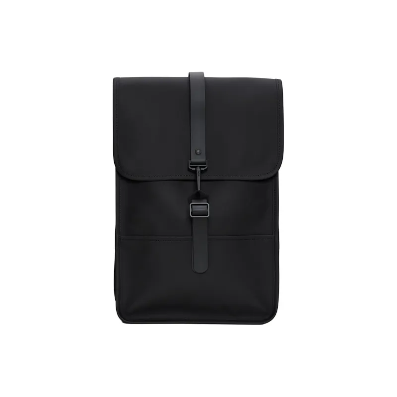 Rains Polyurethane With Polyester Backpack Mini Unisex Black-0