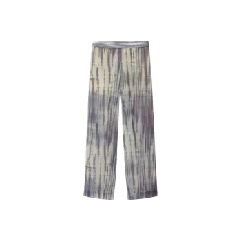 COS x TABATA SHIBORI Casual Pants Women's Beige/Blue