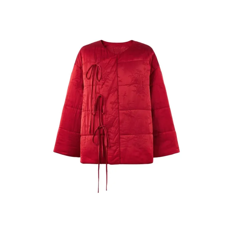 COCOON Puffer Jacket Women's Red-0