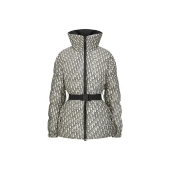 DIOR FW24 Puffer Jacket Women's Gray