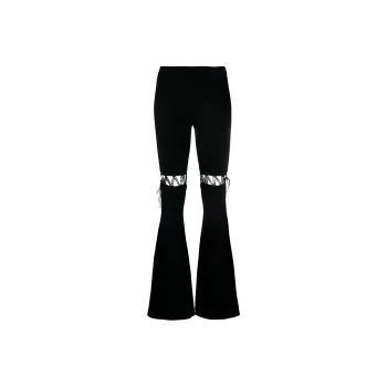 Nensi Dojaka Lace up Ribbed Trousers