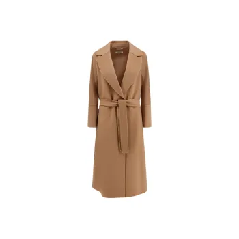 'S MAX MARA Belted Virgin Wool Coat
