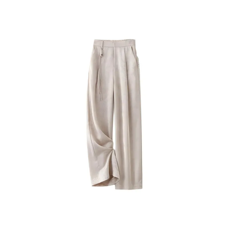 IHIMI Casual Pants Women's Silk Apricot-0