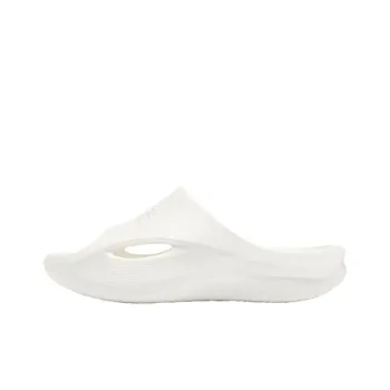 PINK PANTHER x QIAODAN Stitching Slip Resistant Abrasion Resistant Slide Slippers Women's White