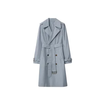 Burberry Trench SS25 Trench Coat Women's Sky Blue