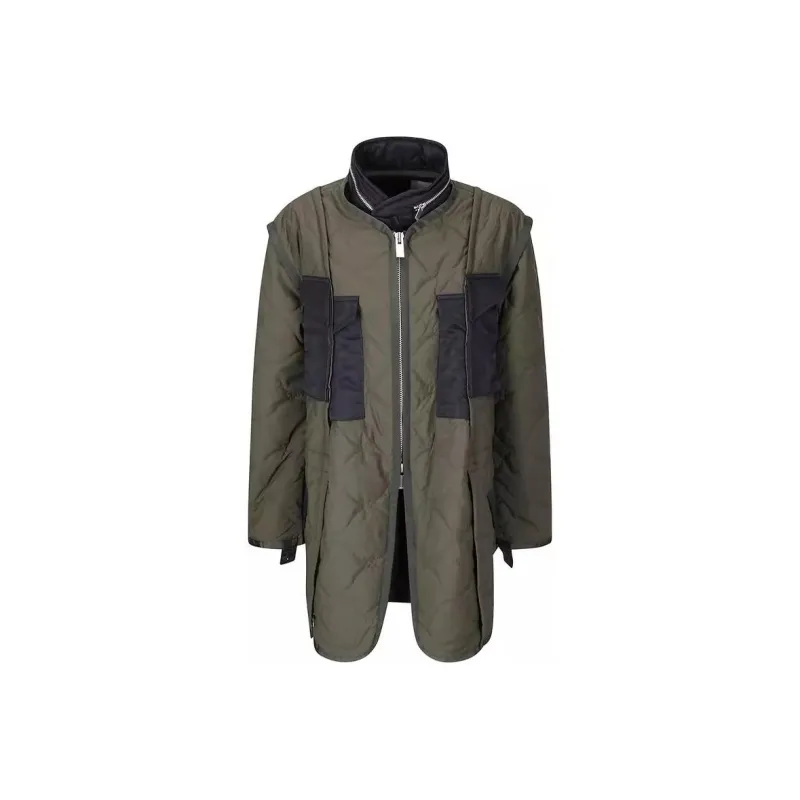 Sacai High-Neck Quilted Jacket-0