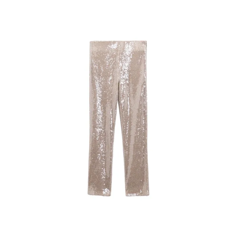 ZARA Casual Pants Women's Light Peach Pink-0