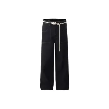 MGXEK Jeans Unisex Black