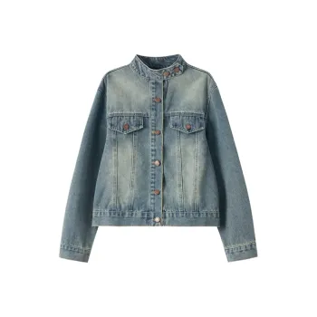 SECFLY OFFICIAL Denim Jacket Women's Blue
