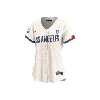 Nike x MLB Shohei Ohtani Los Angeles Dodgers City Connect Baseball Jacket Women's Cream
