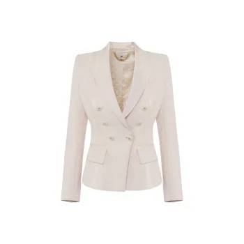 Elisabetta Franchi Satin Detailed Jacket