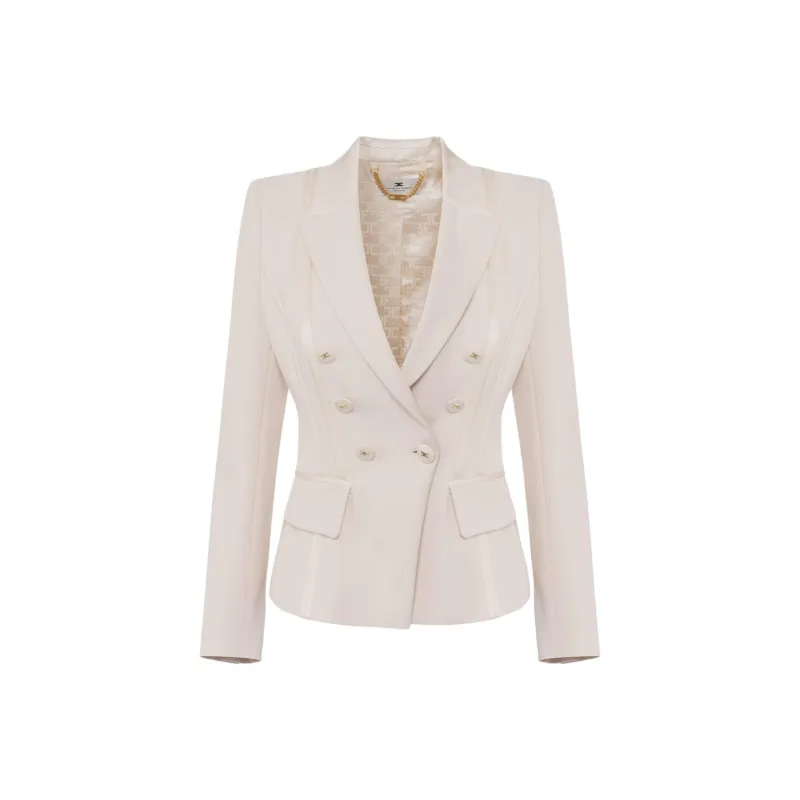 Elisabetta Franchi Satin Detailed Jacket-0