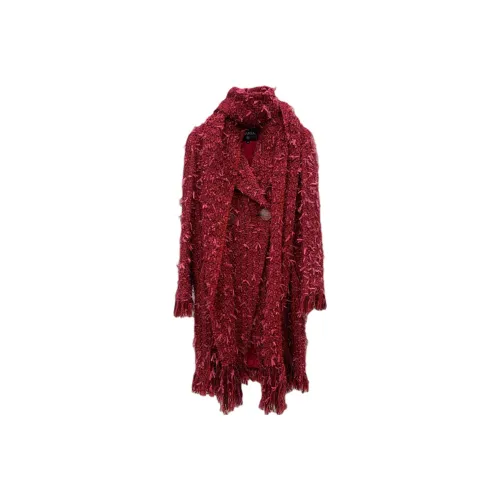 CHANEL Coats Women's Red