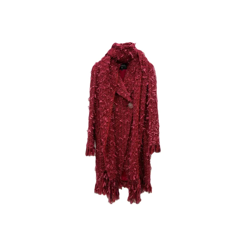 CHANEL Coats Women's Red-0
