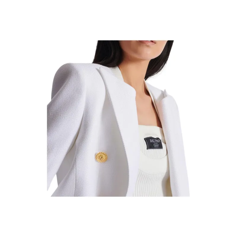 BALMAIN Long Sleeved Buttoned Blazer-6