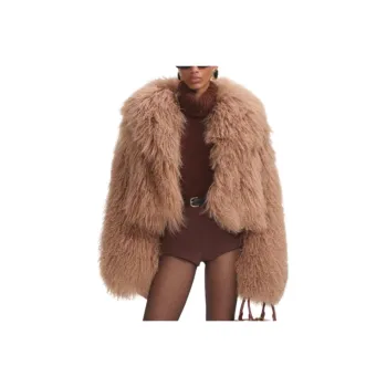 Self portrait Velvet feel Coat Women's Camel Brown