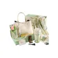 "New Chinese Style-Elegant White Handbag+Insulated Cup+Lotus Silk Scarf+Massage Comb+Bouquet"
