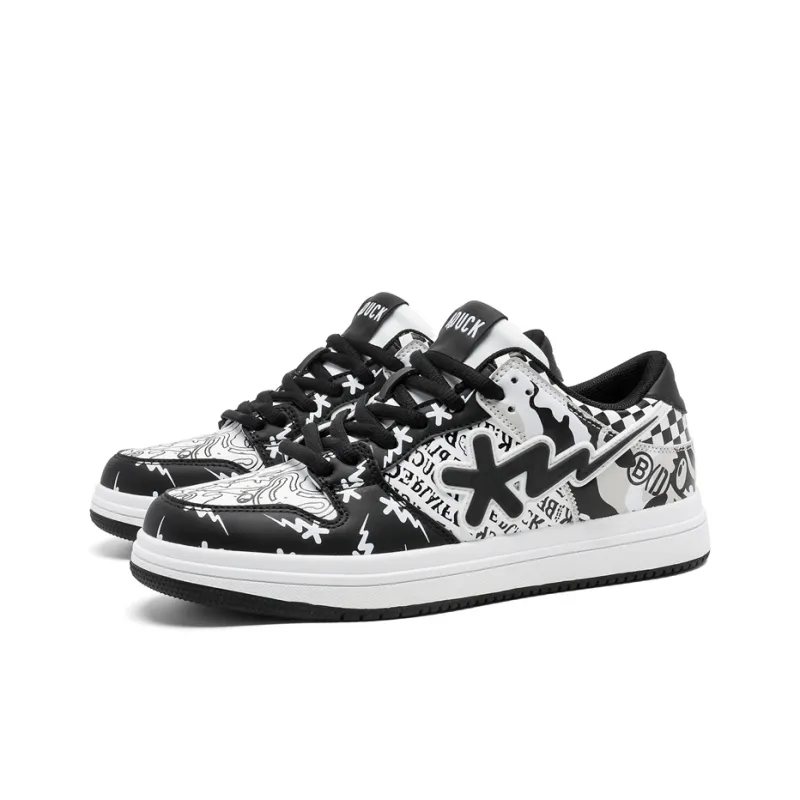 B.Duck Summer Travis Scott X AJ1 Lightning Collection Skateboard Shoes Unisex Low Top Candy/White Black/Apple Green-8