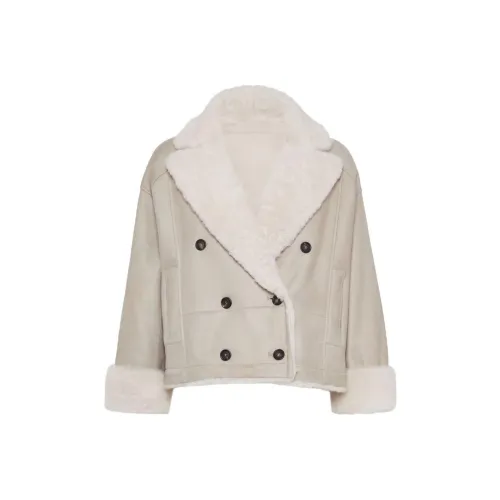 Brunello Cucinelli Double Breasted Reversible Shearling Giuseppe