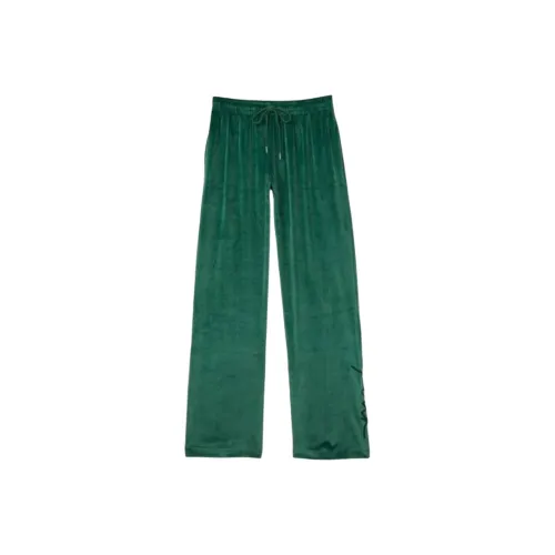 Victoria's Secret PINK Casual Pants Women's Satin Green