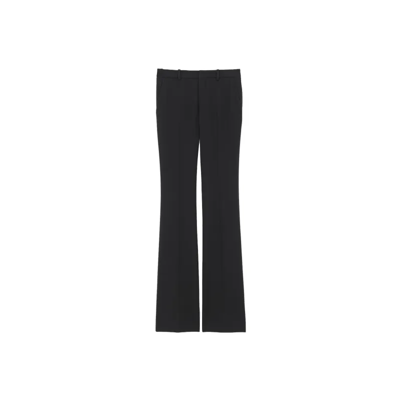 SAINT LAURENT Low Rise Flared Trousers-0