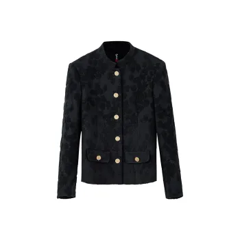 NancyCavally Cropped Coat Women's Black