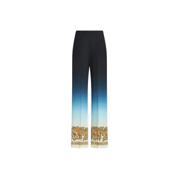 ETRO Ornamental Printed Ombré Trousers