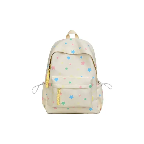 MINIPUDING Nylon Backpack Large Size Women's Multicolor