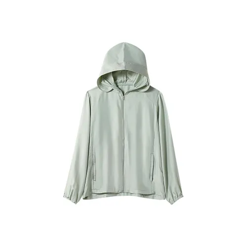 FION Breathable Quick Dry Sun Protection Clothing Women's Light Green