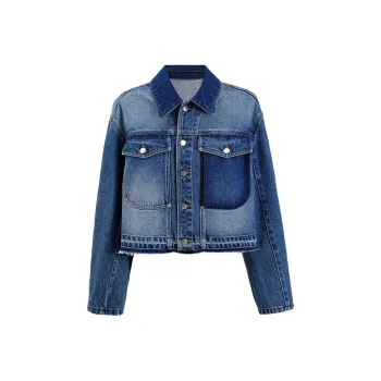 Self Who Denim Jacket Women's Glacier Blue