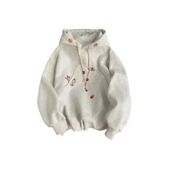Mu Xiao Xin Sweatshirt Women's White Gray