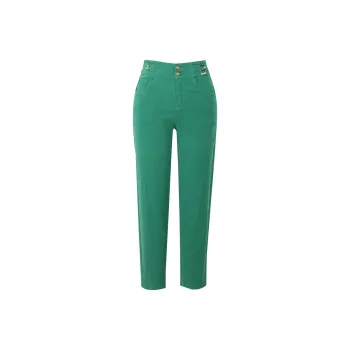 E.BECKY Casual Pants Women's Green