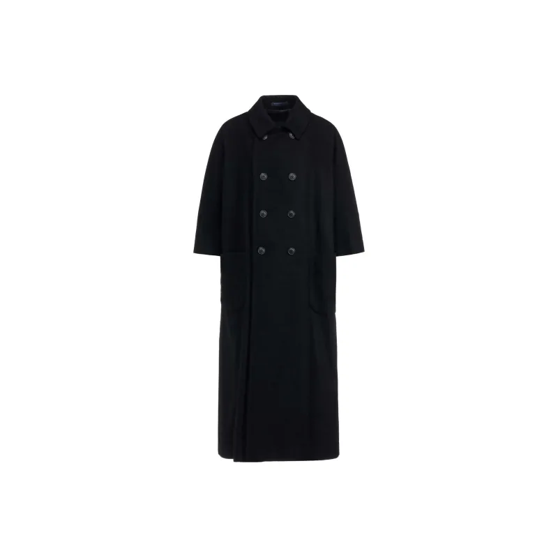 Yohji Yamamoto Mosser Double Breasted Coat-0