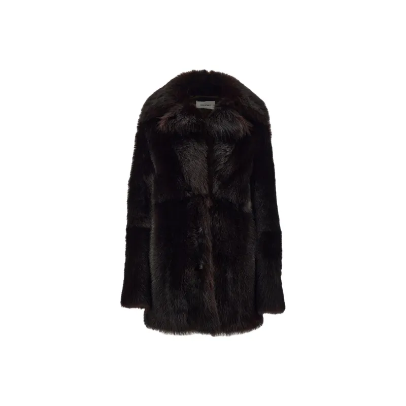FERRAGAMO Coats Women's Dark Brown-0