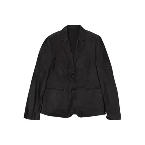 Helmut Lang Leather Blazer 'Onyx'