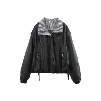 A Paradise For Awakening Leather Jacket Women's Black