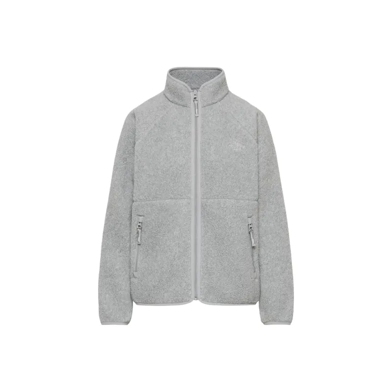 ARITZIA Tna Polartec® Thermal Pro® Mockneck Hip Zip-Up Velvet-feel Coat Women's Heather Athletic Gray-0