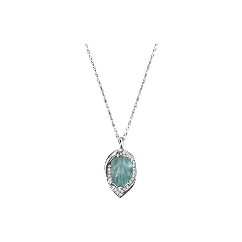 Strange Snow Glutinous Jade Jadeite Necklaces Unisex-0