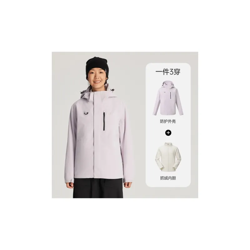 Tectop Water Resistant Windproof Breathable Wear Resistant Warm Windbreaker Jacket Women's-3
