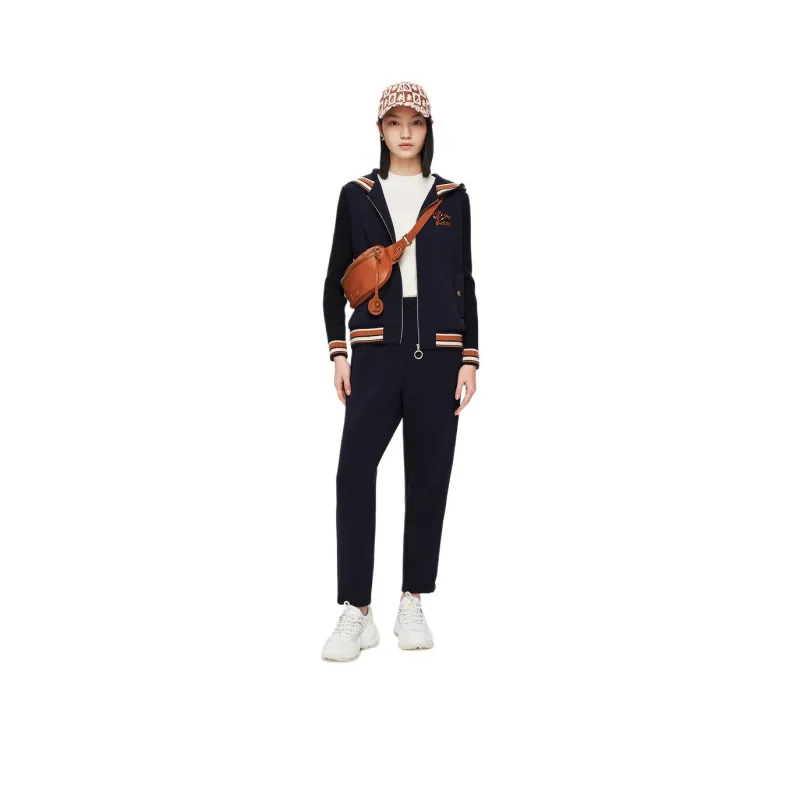 XII BASKET Casual Pants Women's Navy Blue-0