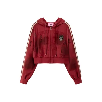 CHUU Cropped Coat Women's Vintage Red