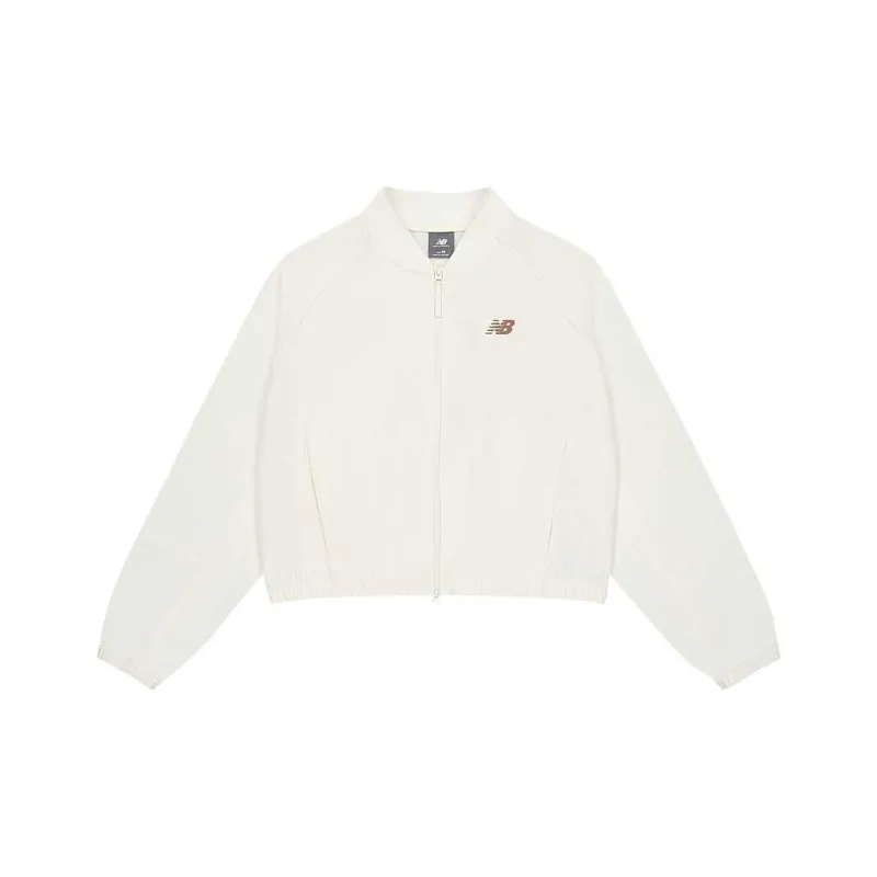 New Balance Baseball Jacket Women's Ivory White-0