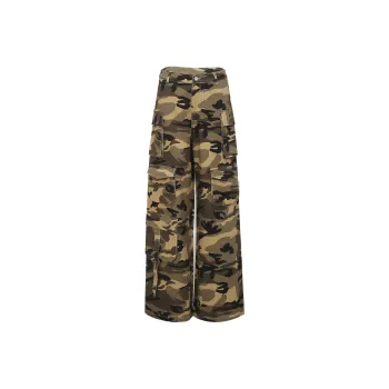 Ann Andelman Casual Pants Women's Camouflage Yellow
