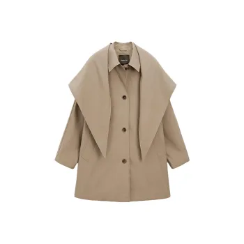 Massimo Dutti Trench Coat Women's Khaki
