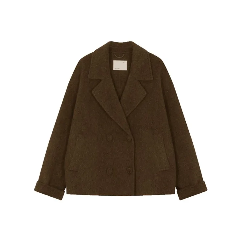 IHIMI Coat Women's Camel Coffee-0