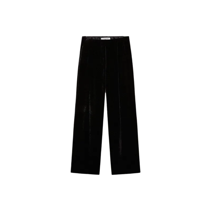 Golden Goose Straight Leg Velvet Trousers-0