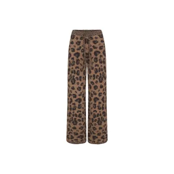 SKIMS FW24 Fake Day Collection COZY KNIT PANT Casual Pants Women's LEOPARD PRINT/Leopard
