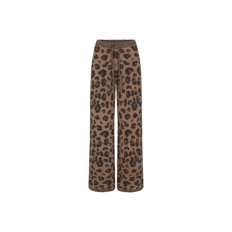 SKIMS FW24 Fake Day Collection COZY KNIT PANT Casual Pants Women's LEOPARD PRINT/Leopard-0