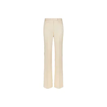 TOM FORD Lustrous Barathea Tailored Tuxedo Wide Leg Pants